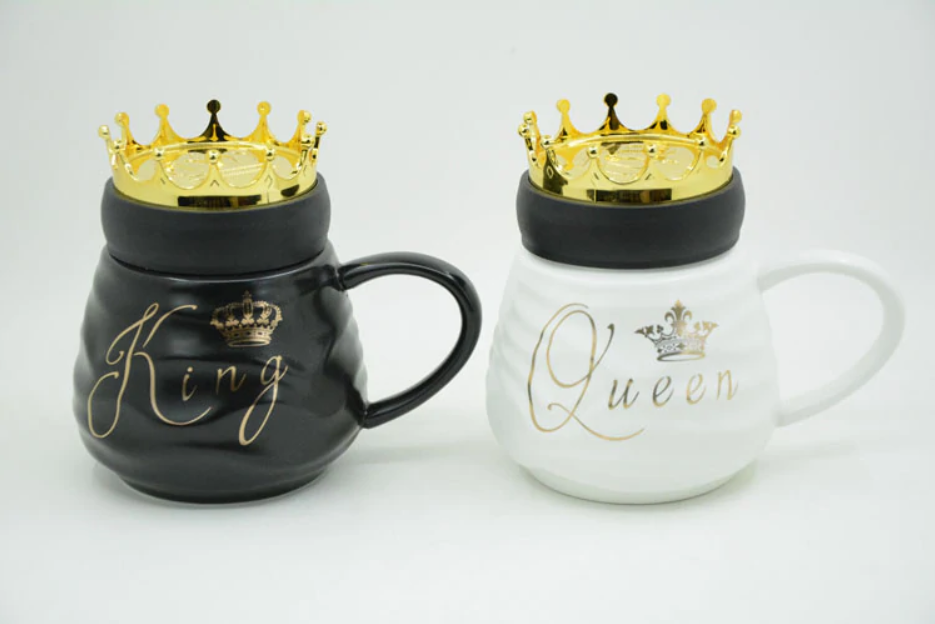 King And Queen Couple Mug-1